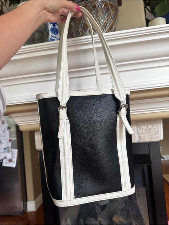 Maxx New York Handbags - Maxx New York Y2K Black and White Bucket Tote Bag